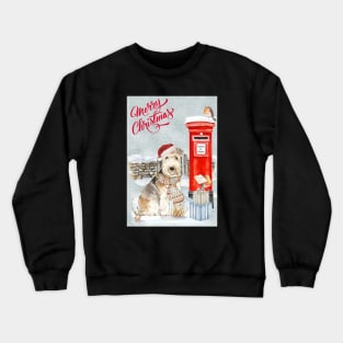 Lakeland Terrier Dog Merry Christmas Santa Dog Crewneck Sweatshirt